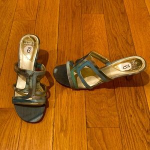 Mootsies Tootsies Moshamarak watercolor sandals, Sz 9M